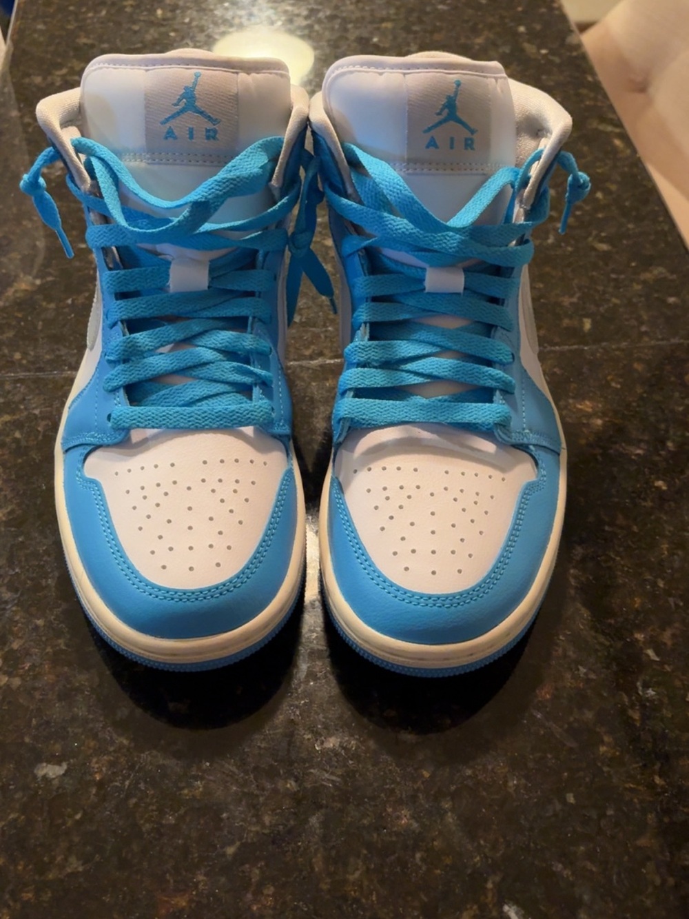 Jordan Kids' High-Top Sneakers - White/Blue